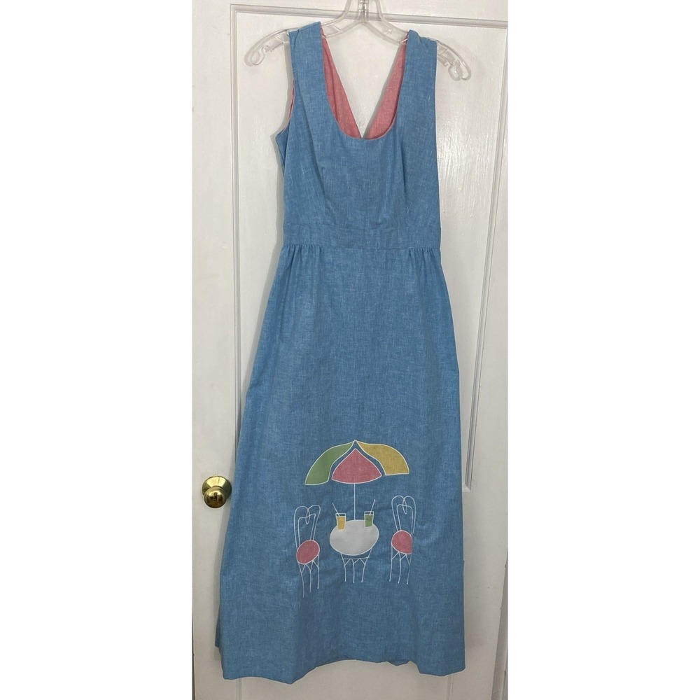 Vintage Concept 70s Swirl Dress Summer Cocktails